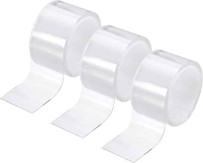 PATIKIL Clear Edge Protector Strip, 3 Roll 1.2 in x 3.3 ft Table Edge Protector