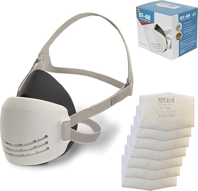 Reusable Respirator Mask with 7 Filters – Half Mask Respirator