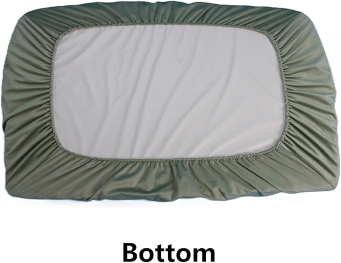 Elastic Washable Dog Bed Cover Replacement Sage Green 42 x 30 Inch