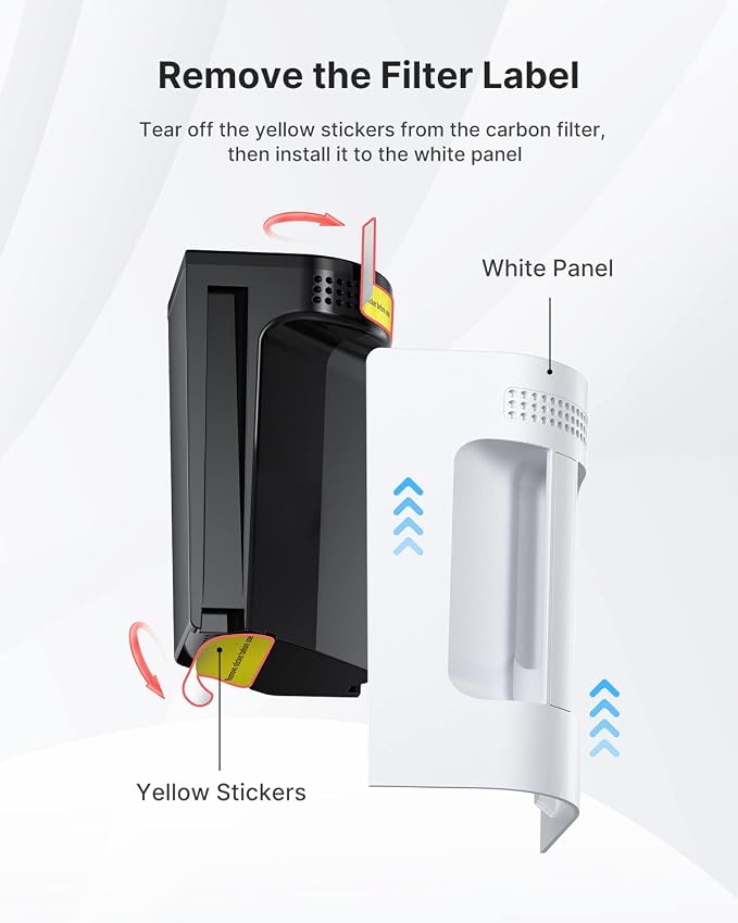 iDOO Carbon Filter, for Electric Composter for Kitchen, Smart Kitchen Composter