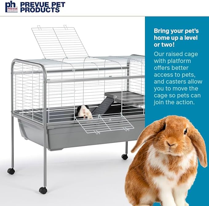 Jumbo Small Animal Home with Stand Gray