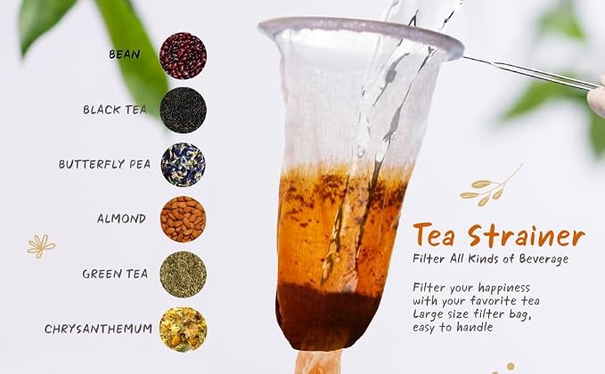 Tea Filter Reusable Stainless Steel Strainer, Friendly Using Durable,