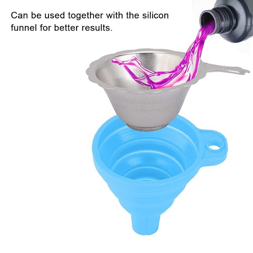 3D Printer Metal Filter Funnel Photosensitive Resin Foldable Strainer