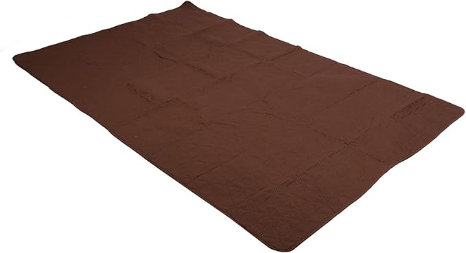 Dog Bed Cover, Pet Blanket Sofa Couch Furniture Protector for Large Dog, Noiseless Quilted Non Slip Bottom, Easy to Remove, 52x82 Inch Brown Polyester, TPU (52x82inch)