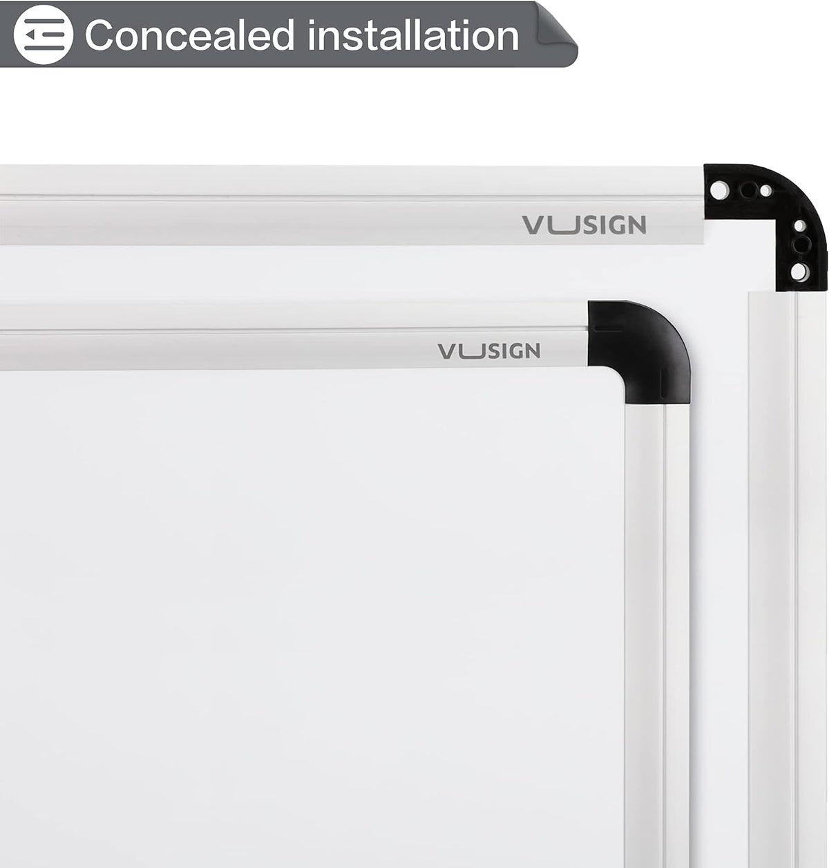 VUSIGN White Board and Cork Board Combination, 17" x 23"
