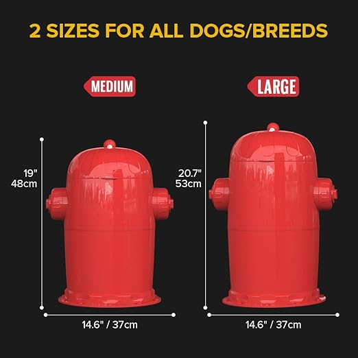 Red Rocket Pets Dog Poop Trash Can Large Doggy Twist'R Pack, 12x Refills Bags 12xPoop bags rolls 6x Charcoal Sachets, No Smell Litter Storage Container, Litter Disposal System