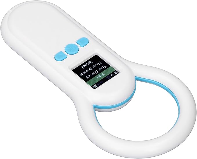 S20 Pet Microchip Scanner, ABS Material with 500 Records Storage, Fast Recognition for Dogs Cats Animal Management
