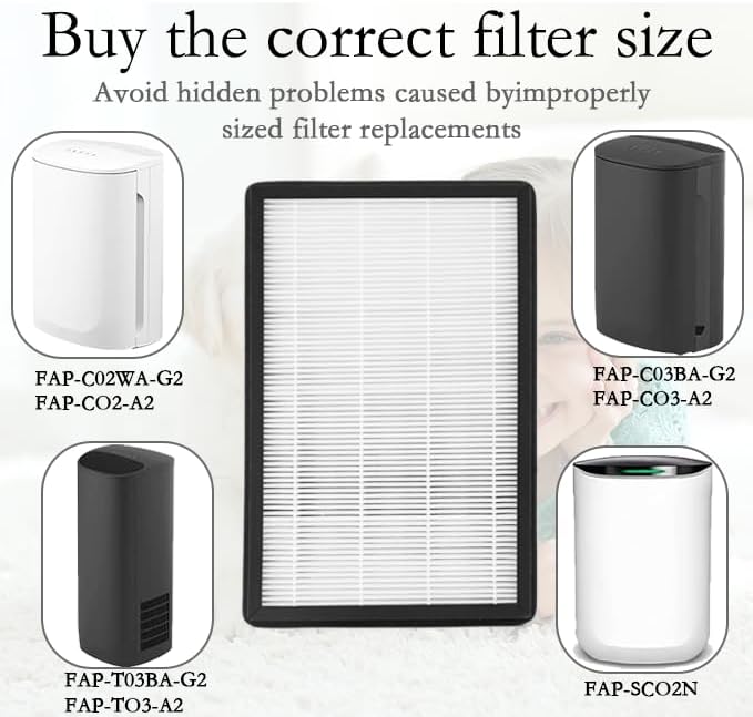 A2 True HEPA Replacement Filter, Compatible