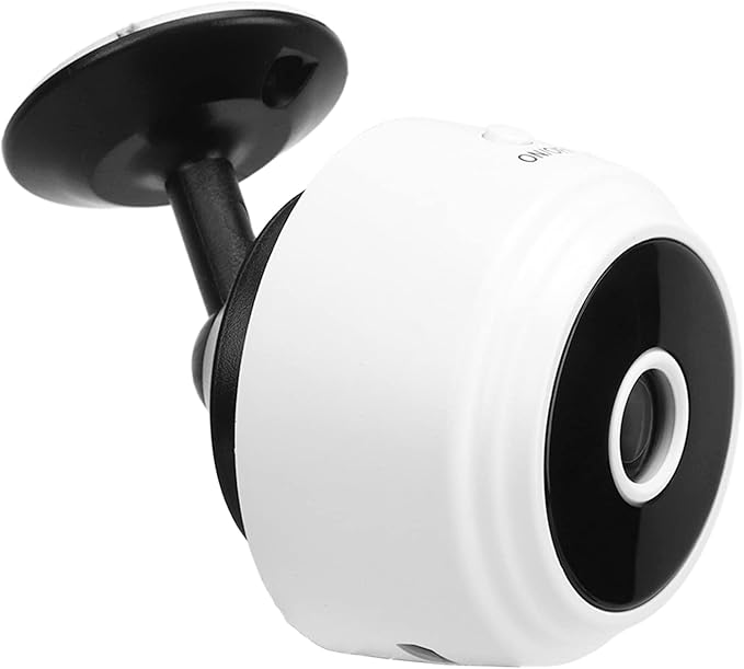 Mini Security Camera with Magnetic Back, HD 1080P Wireless Camera for Indoor & Outdoor Security, Small Nanny Cam for Pet, Baby, Home (White)
