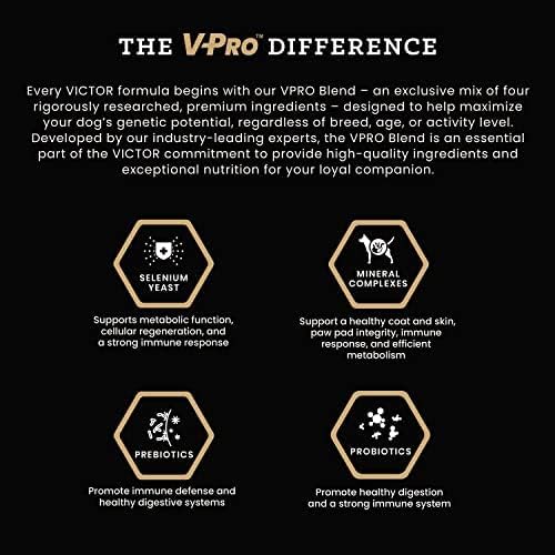 VICTOR Super Premium Dog Food – Grain Free Yukon River Canine – Supports Immune & Digestive Health for Dogs of All Life Stages – High Protein Dry Dog Food for All Normally Active Dogs, 5 lb