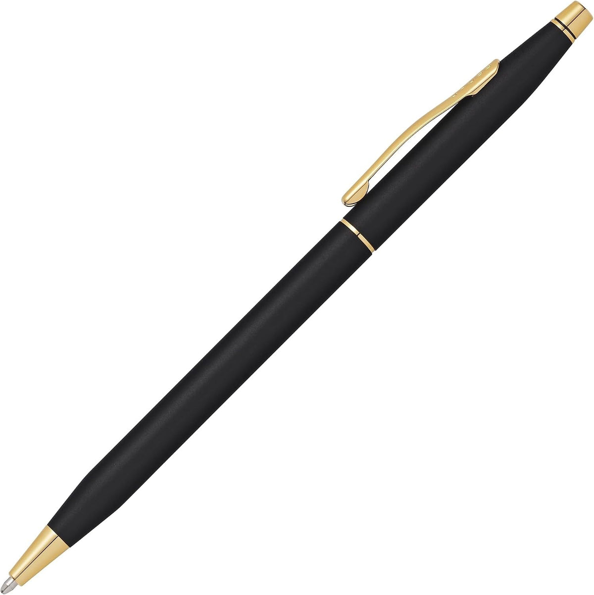 Cross Classic Century Ballpoint Pen, Black & Gold, Medium Point, Black Ink