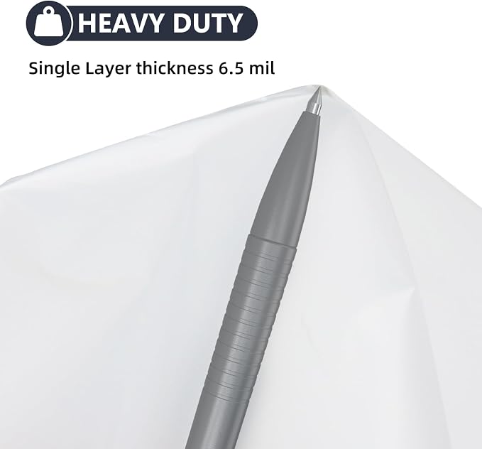 6.5Mil Clear Plastic Dust Collector Bags
