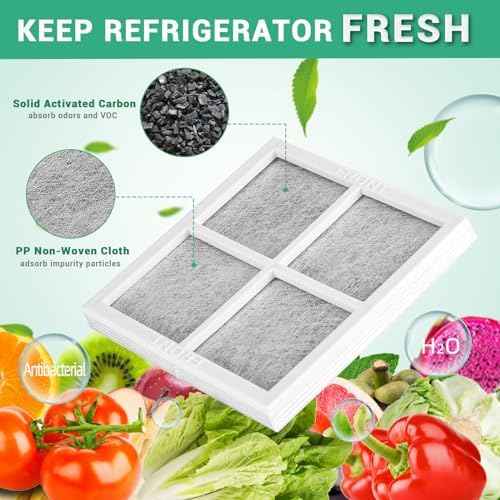 Barkior 6-Pack Refrigerator Air Filter Replacement for LG LT120F &