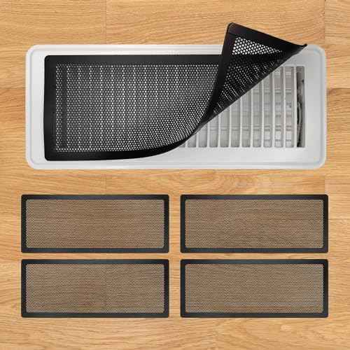Floor Register Vent Cover, 4"x10" Magnetic Air Vent Screen Mesh Covers