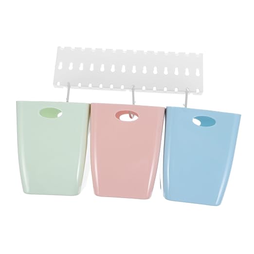 1set Wall-Mounted Sorting Trash Bin Space-Saving Recyclable Garbage Bins