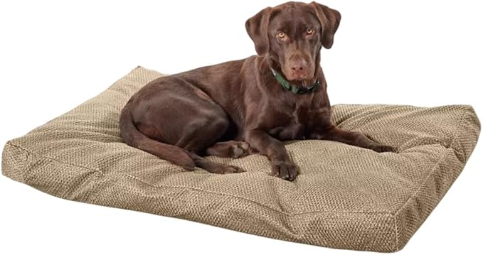 Orvis Comfortfill-Eco Lounger Dog Bed, Brown Tweed - X Large