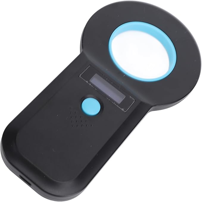 Zunate Portable Handheld Pet Microchip Scanner, Bluetooth & USBC Animal Chip Reader with 128 Data Storage, Supports EMID FDXB ISO11784/85, Fast <100ms Reading