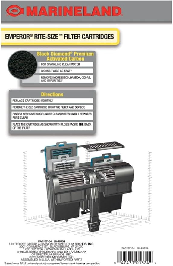 Marineland Rite-Size Cartridge E -12 Total Cartridges