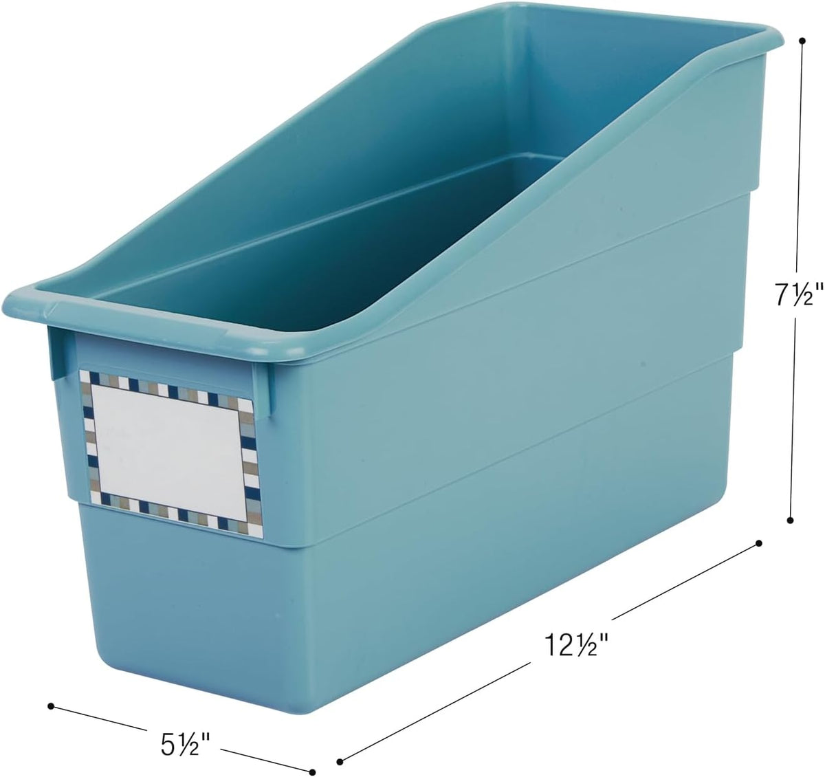 Really Good Stuff Durable Book & Binder Holders 12-Pack, Water