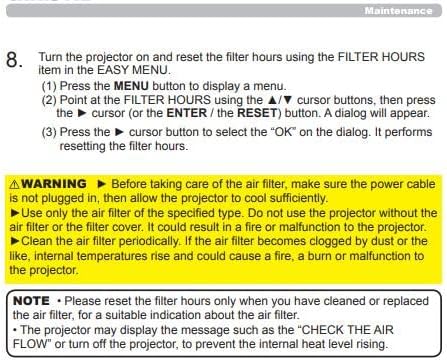 AWO UX39551 Replacement Air Dust Filter