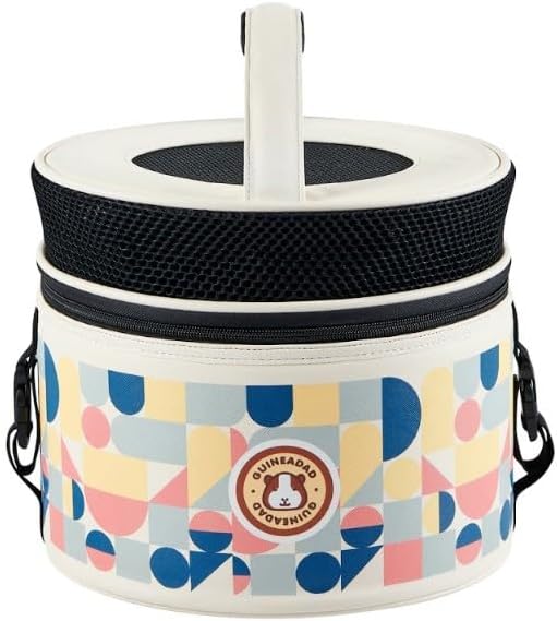 GuineaDad Travel Tower – Stackable Pet Carrier & Travel Case for Guinea Pigs & Small Pets | Soft-Sided Cozy Pouch for Travel, Vets & Transport (Cotton Candy)