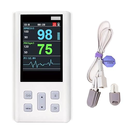 Veterinary Animal Blood Oxygen Monitor SPO2 Handheld Pulse Rate Monitor with Small Probe for Pets
