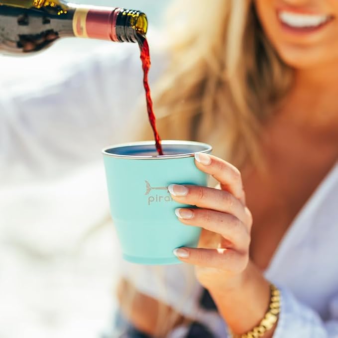 Pirani 10 oz. Insulated Stackable Wine and Whiskey Tumbler