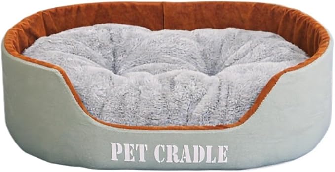 Dog Bed Orthopedic Dog Couch Bed, Waterproof Pet Bed with Removable Washable Mat & Non-Slip Bottom(Grey,15.75''X11.81'')