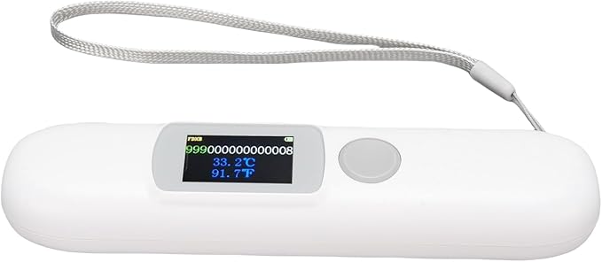 Pet Microchip Scanner, Animal Tag Reader with 1.14 Color Screen & Temperature Monitoring, FDX B Compatible for Pets