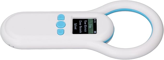 Zunate Animal Microchip Scanner with 1.44 Inch TFT Screen, USB 2.0 and Bluetooth 5.0 Connectivity, Reads ISO 11784/85 FDXB Pet ID Chips, 800mAh Battery