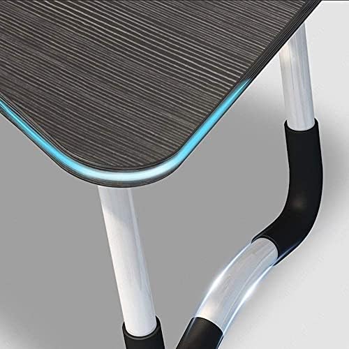 Laptop Bed Desk, Foldable Lap Desk with Storage Drawer, Cup and Phone Holder, Laptop Bed Tray Table, Portable Lap Table, Laptop Stand for Breakfast, Working, Writing, Gaming and Drawing (Black)