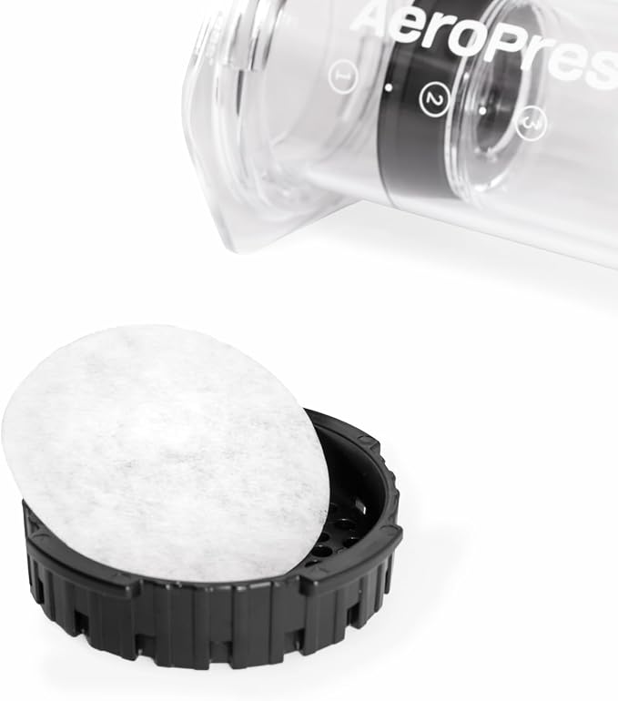 AeroPress Coffee Maker White Paper Micro-Filters, Compostable Coffee Filters