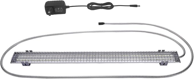 HappyBird Lighting Bird Cage Light with Chew Guard - Full Spectrum LED Pet Light - Simulates Natural Environment - Safe for Hookbill Birds – Easy to Install - (24" Long)