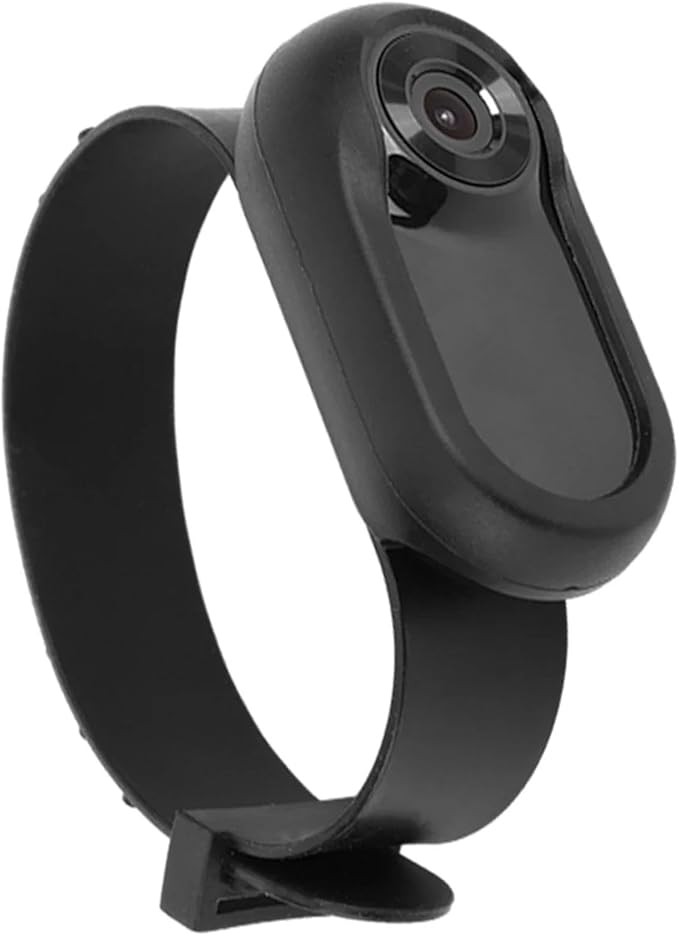 Mini Sports Camera Dog Collar Camera with 90° Wide Angle Lens + Comfortable Fit for Pet Walks and Travels (Black)
