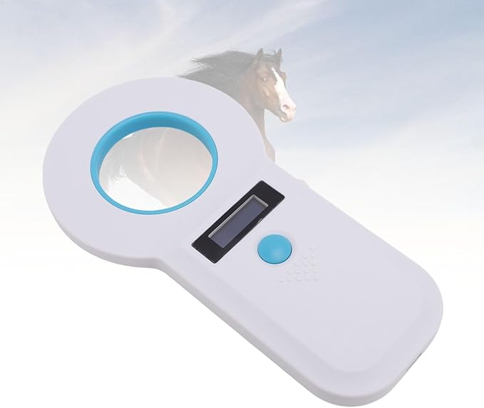 15 Digits Pet Chip Reader USB Connectivity Supports FDX B for EMID Double Frequency Pet Identification Ideal for OntheGo Scanning (White)