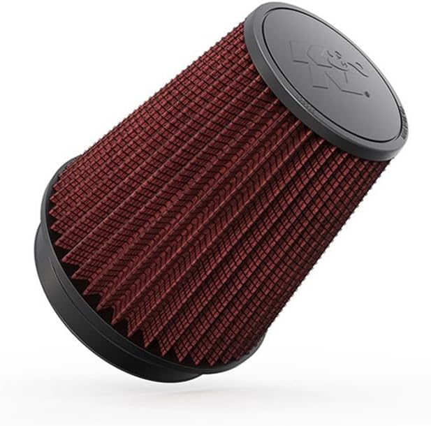 K&N High-Flow Original Lifetime Universal Clamp-On Air Filter: High Performance