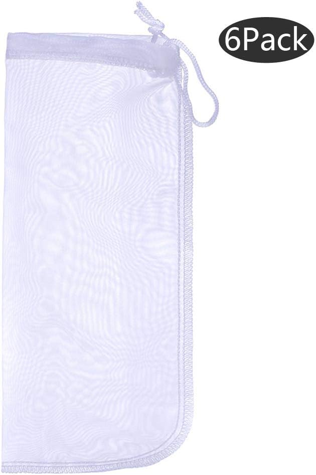 ALEGI Media Filter Bag Aquarium Extra Fine, Reusable 180 Micron Drawstring Mesh