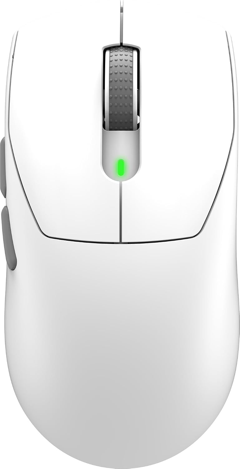 msi Forge GM340 W White Gaming Mouse, 12800 DPI, 50M+ Clicks Micro Switch, Optical Sensor, Ergonomic Ambitextrous Hand Design, RGB Light