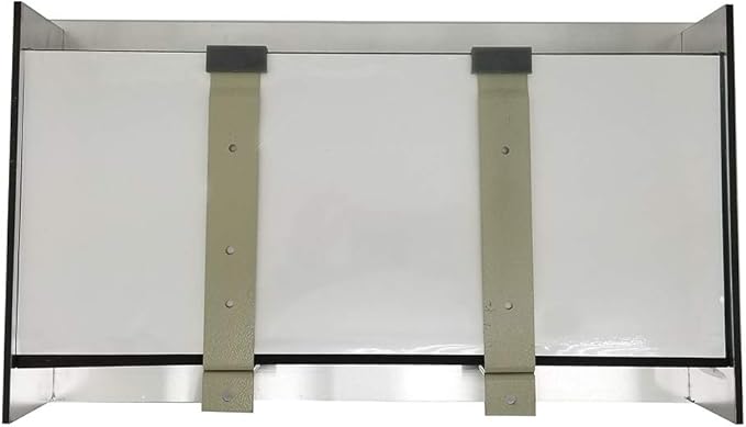 Aussie Aquariums AA-MINIVIEW-BSILVER 2.0 Wall Mounted Aquarium, Brushed Silver