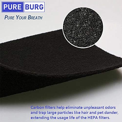 PUREBURG Replacement Activated Carbon Filter Compatible