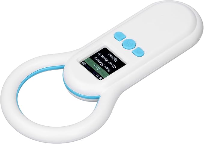 S20 Pet Microchip Scanner, ABS Material with 500 Records Storage, Fast Recognition for Dogs Cats Animal Management