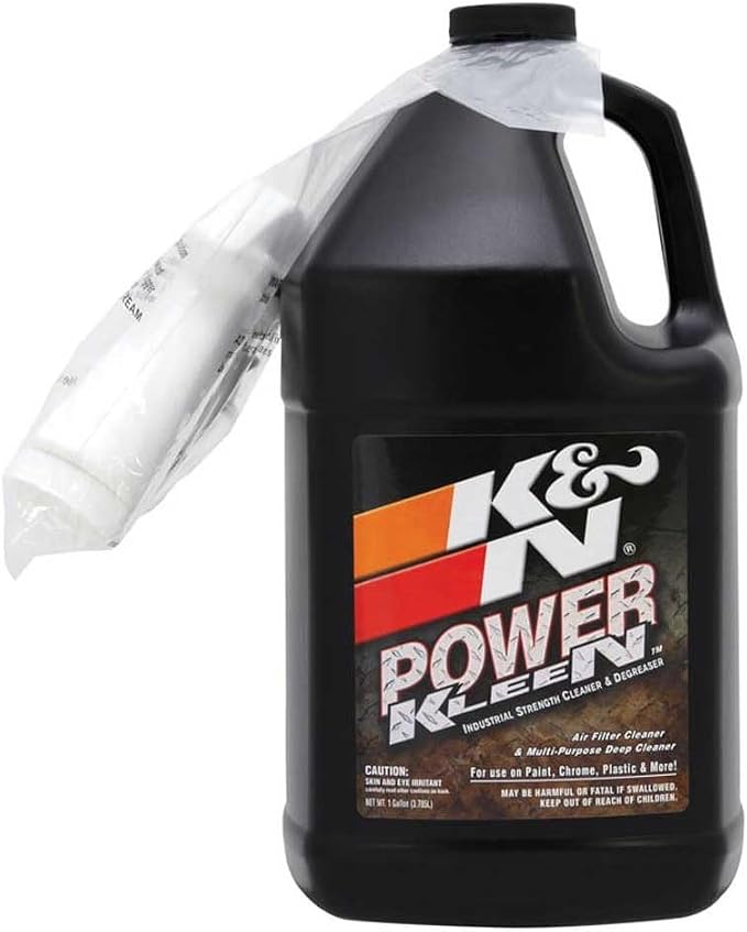 K&N Air Filter Cleaner and Degreaser: Power Kleen; 1 Gallon; Restore Engine Air