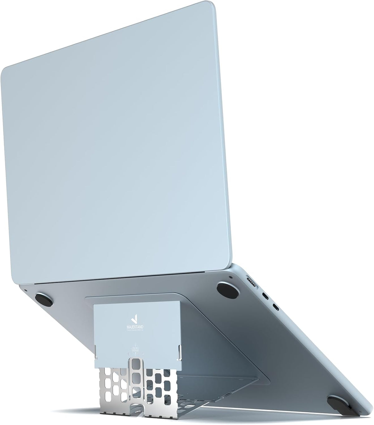 Invisible Laptop Stand, Stick-On 6-Level Riser for Mobile Work