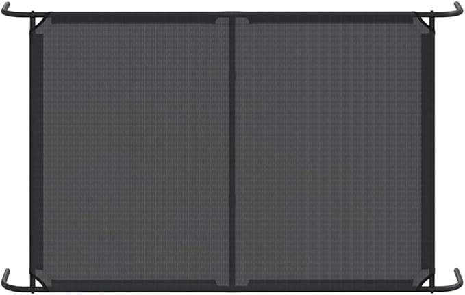 XXL Elevated Dog Bed, Portable Raised Pet Cot for Large Breeds, Breathable Textilene Mesh, Durable Powder-Coated Steel Frame, Indoor Outdoor Cooling Bed, 59.1 x 35.4 Inch, Black