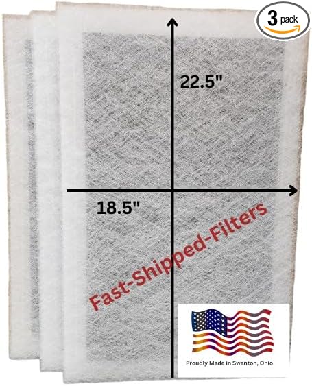 Fast-Shipped-Filters 3 Pack 20x25 Replacement Filter Pads Compatible