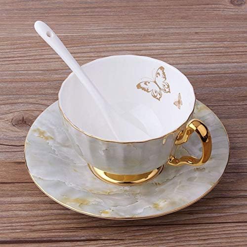 Bone China Cup and Saucer Set- Butterfly and Elegance