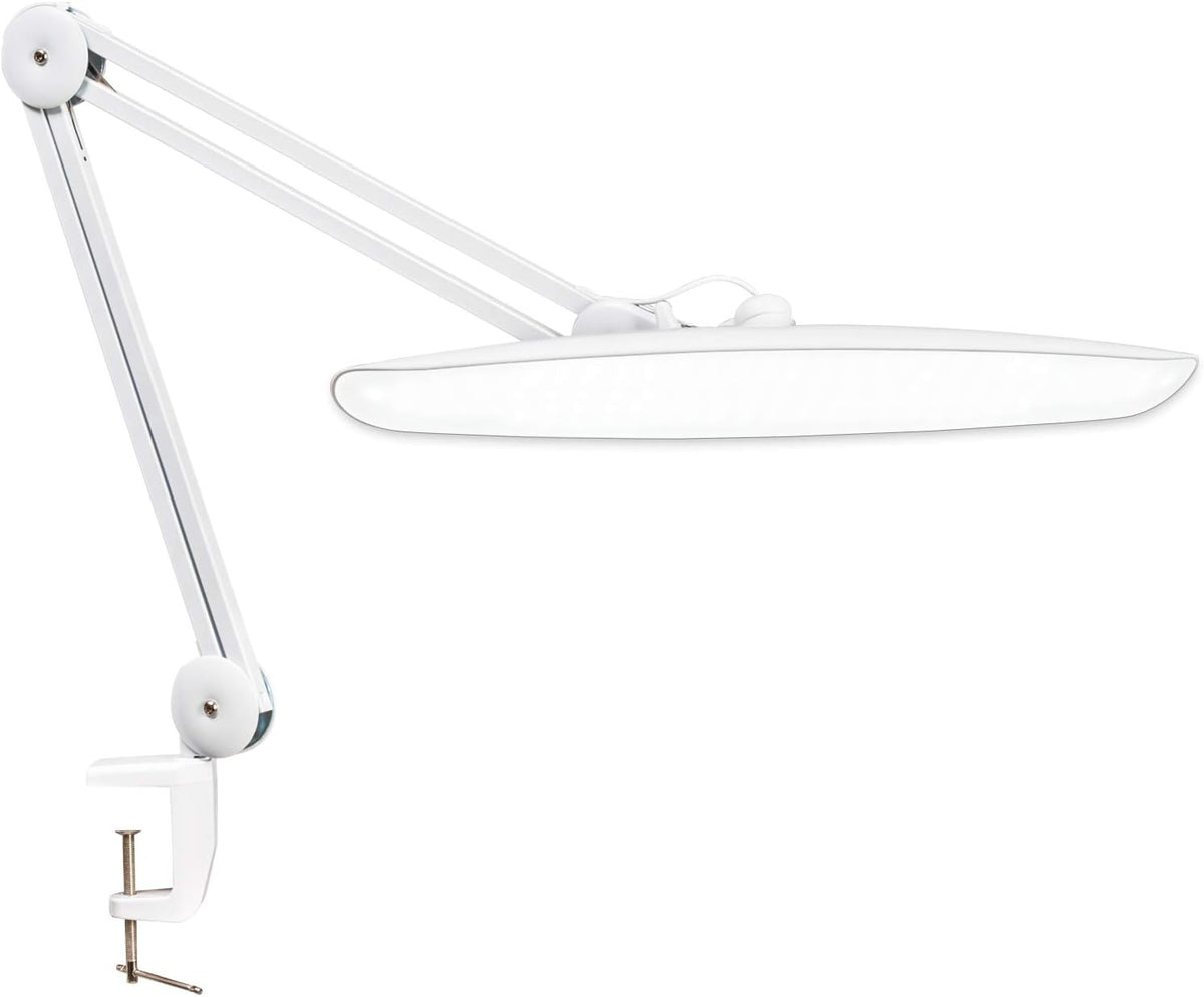 20-Inch LED Desk Lamp with Clamp, 24W 2200LM, White