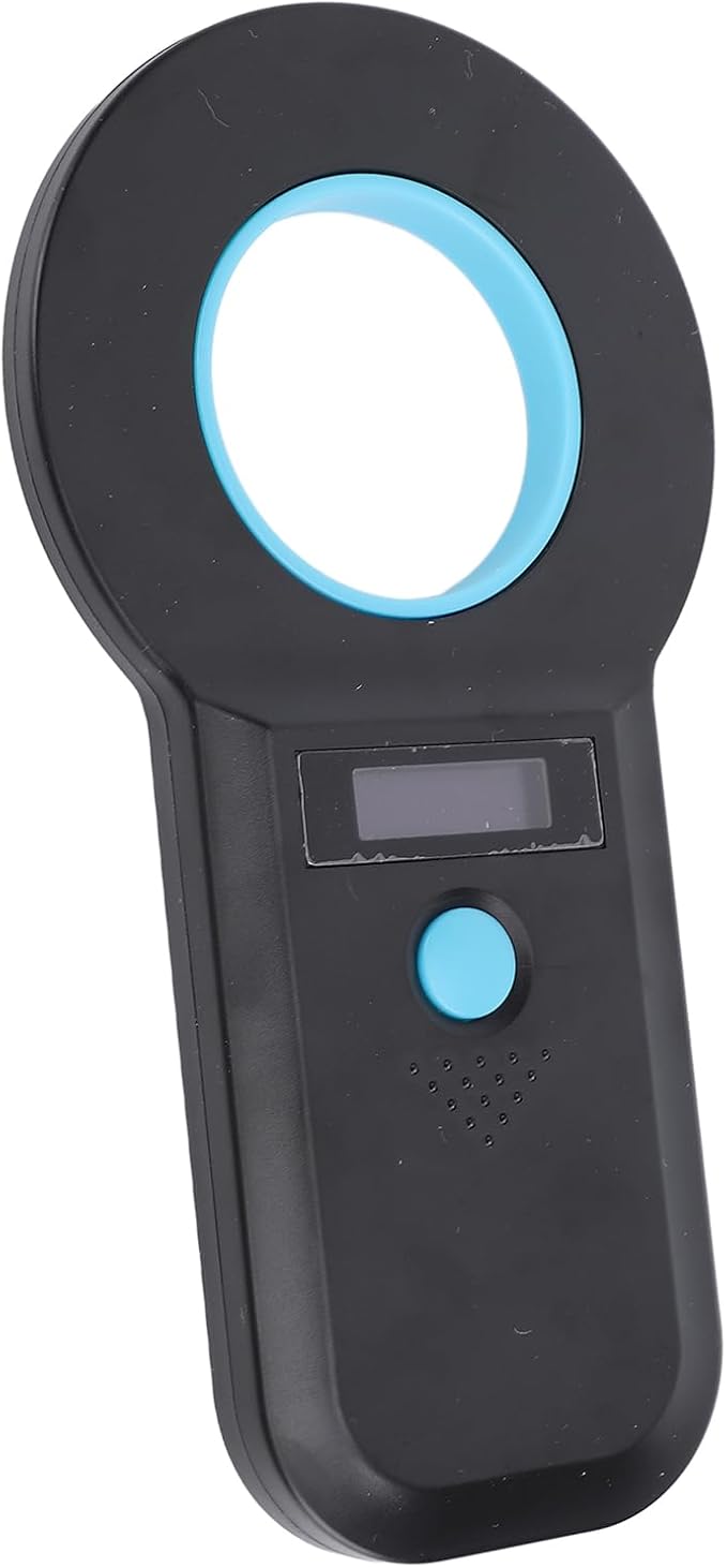 Animal Chip Reader Handheld Portable Pet Microchip Scanner 128 Data Storage for EMID, Non Touch Reading Card for Pet Owners