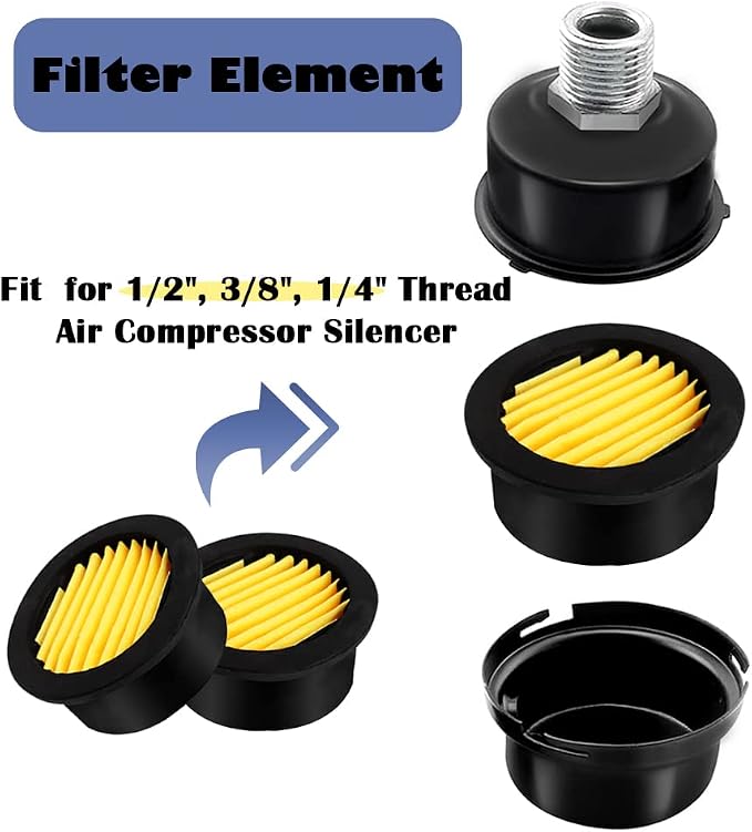 6PCS Air Compressor Replacement Filter Elements