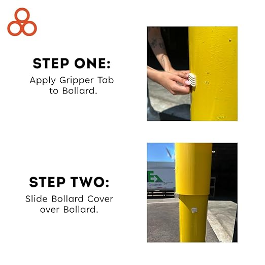 BollardGard 7" x 52" Bollard Cover Yellow - Innoplast (Yellow Yellow Tape)
